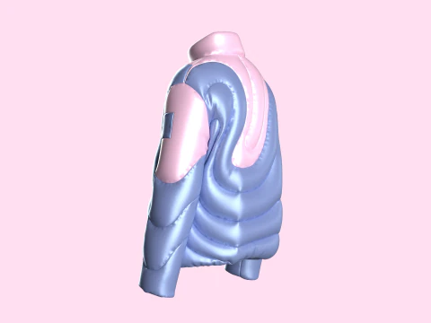 Men Padded Jacket 3D Model
