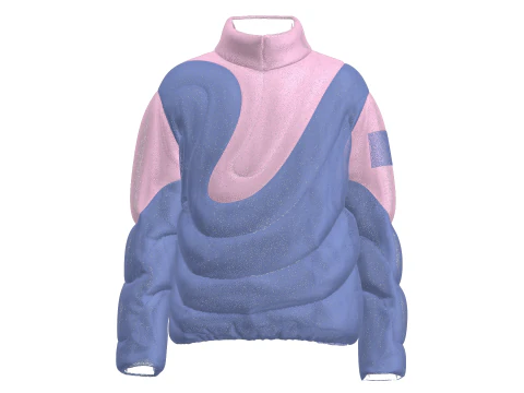 Men Padded Jacket 3D Model