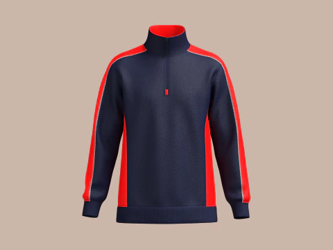 メンズ ツートーン ジャケット 3Dモデル