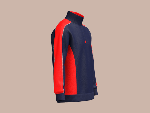 MEN TWO TONE JACKET Modelo 3D