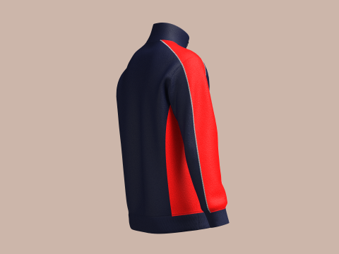 MEN TWO TONE JACKET Modelo 3D