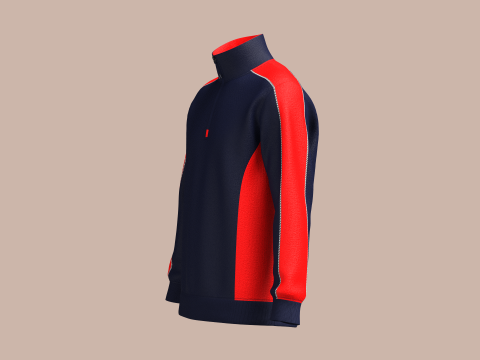 MEN TWO TONE JACKET Modelo 3D