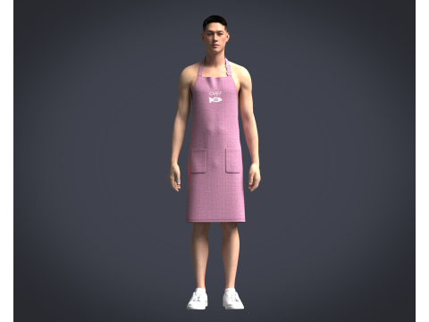 Apron Chef - V4 3D 模型