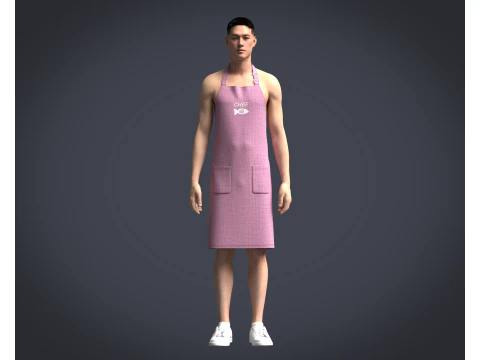 Apron Chef - V4 3D Model