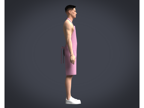 Apron Chef - V4 3D 模型