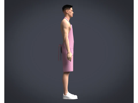 Apron Chef - V4 3D Model