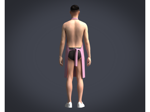 Apron Chef - V4 3D 模型