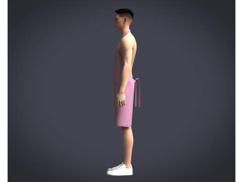 Apron Chef - V4 3D 模型