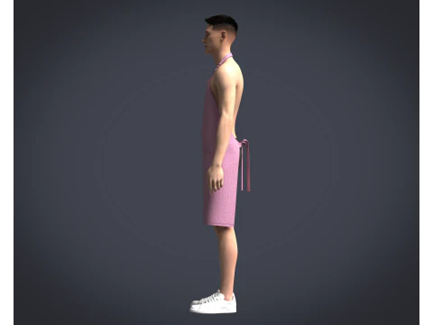 Apron Chef - V4 3D Model