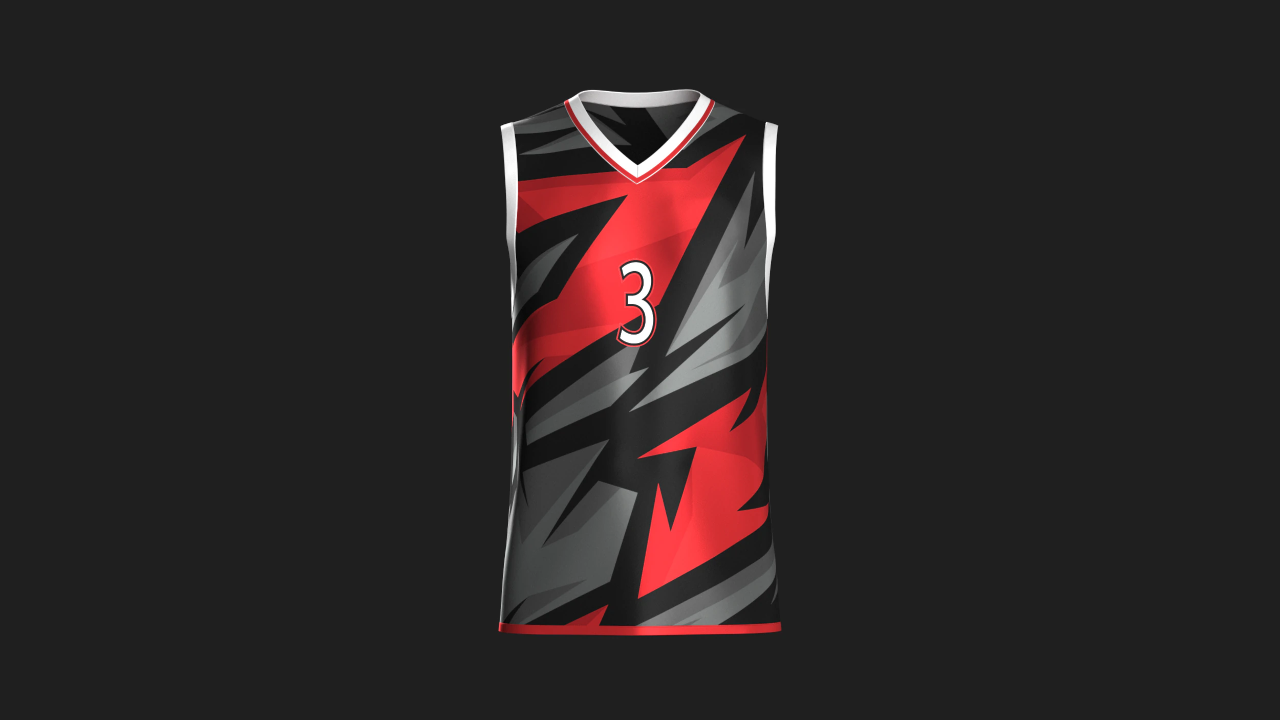 Basketball Jersey Player 03 3D Model .c4d .max .obj .3ds .fbx .stl .blend 