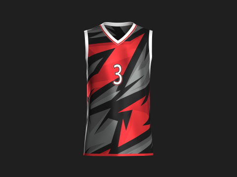 Basketball Jersey Player 03 3D Model