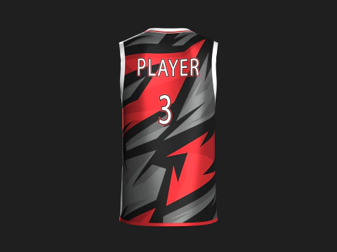 Basketball Jersey Player 03 3D Model