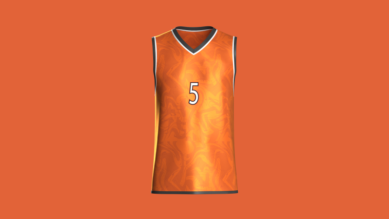Basketball Jersey Player 05 3Dモデル .c4d .max .obj .3ds .fbx .stl .blend 