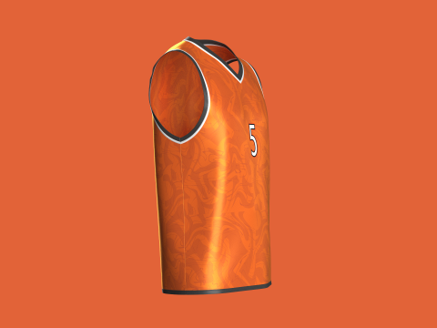 Basketball Jersey Player 05 3Dモデル