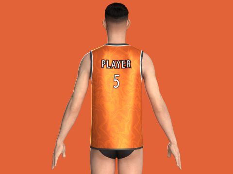 Basketball Jersey Player 05 3Dモデル