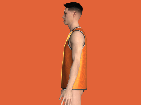 Basketball Jersey Player 05 3Dモデル