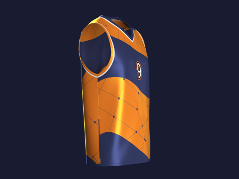 Basketball Jersey Player 09 3D Model