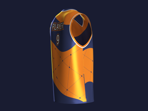 Basketball Jersey Player 09 3D Model