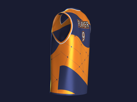 Basketball Jersey Player 09 3D Model
