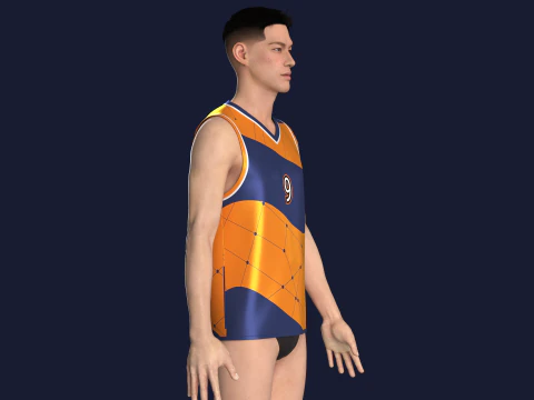 Basketball Jersey Player 09 3D Model