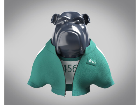 Bulldog - Squid Game Players Uniform 456 3D 모델