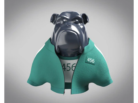 Bulldog - str&oacute;j gracza gry w kalmary 456 Model 3D