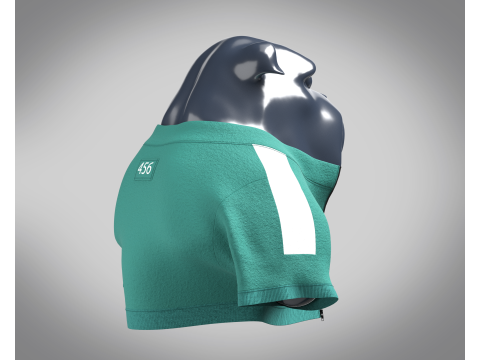 Bulldog - Squid Game Players Uniform 456 Modelo 3D