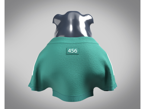 Bulldog - Squid Game Players Uniform 456 Modelo 3D