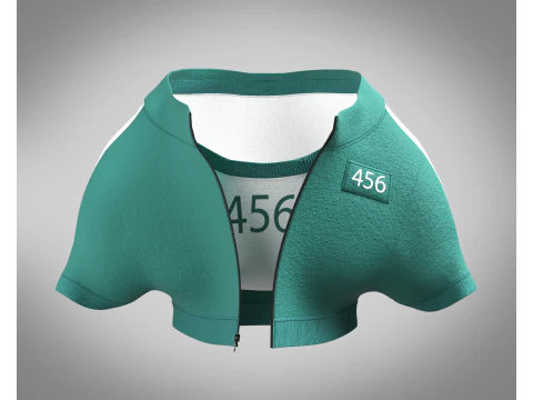 Bulldog - Squid Game Players Uniform 456 3D Model