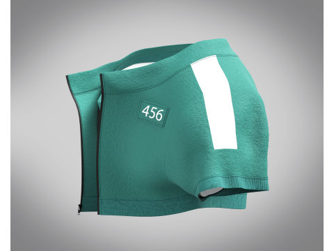 Bulldog - Squid Game Players Uniform 456 Modelo 3D