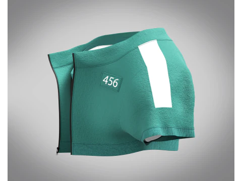 Bulldog - Squid Game Players Uniform 456 3D Model