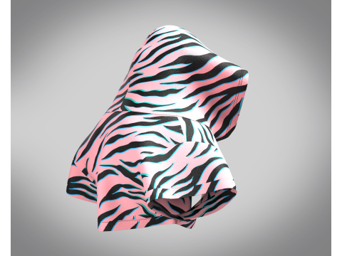 Dog Hoodie With Tshirt Modèle 3D