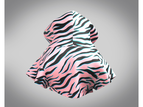 Dog Hoodie With Tshirt Modèle 3D