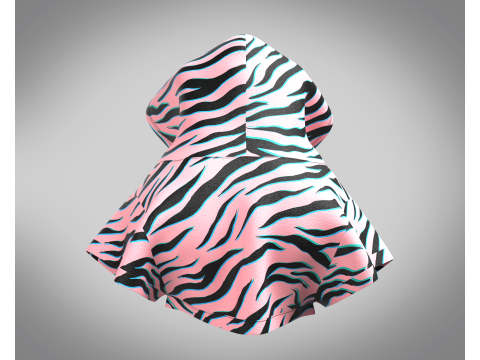 Dog Hoodie With Tshirt Modèle 3D