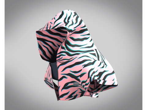 Dog Hoodie With Tshirt Modèle 3D