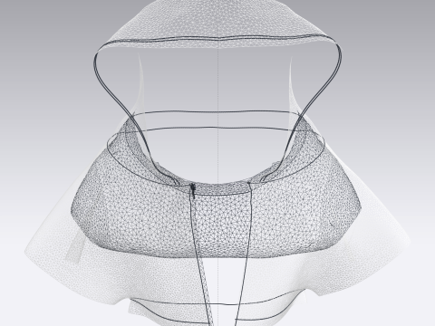 Dog Hoodie With Tshirt Modèle 3D