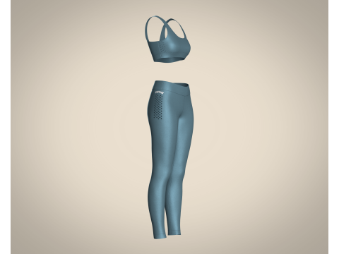 Girls Bralette with Leggings Modelo 3D