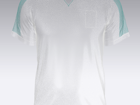 Men Soccer Multi color Blue Jersey Player-10 3D मॉडल