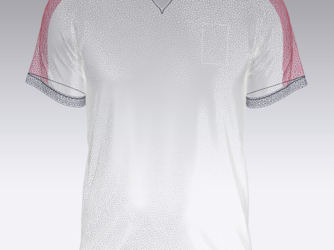 Men Soccer Multi color Jersey Player-10 3D 모델