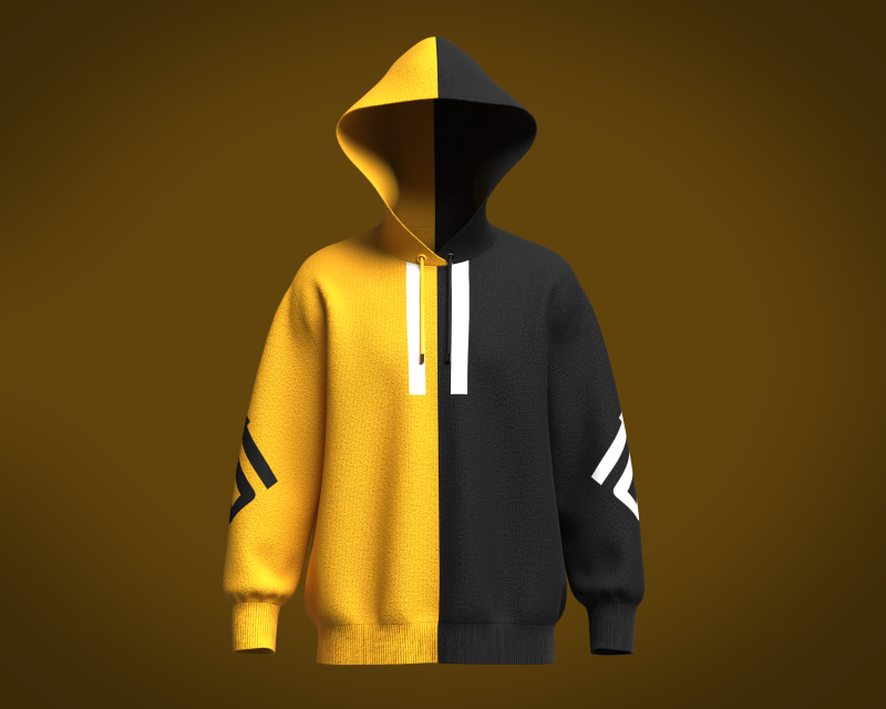 Men Sports Hoodie 3D Модель .c4d .max .obj .3ds .fbx .stl .blend