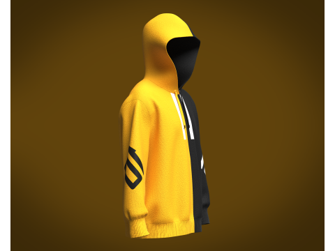 Men Sports Hoodie 3D Модель