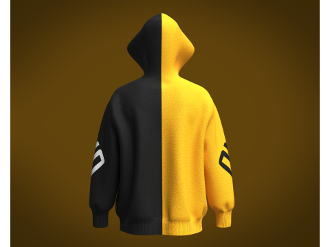 Men Sports Hoodie 3D Модель