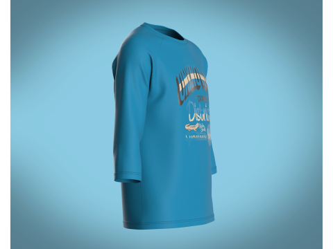 T-Shirt Three Quarter Sleeve - UNKNOWN 3D Model