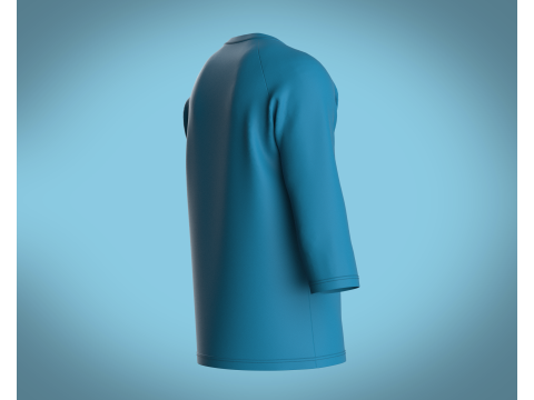T-Shirt Three Quarter Sleeve - UNKNOWN 3D Model