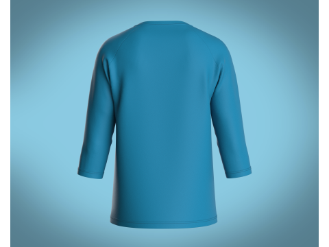 T-Shirt Three Quarter Sleeve - UNKNOWN 3D Model