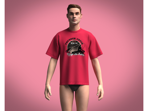 T-Shirt THUNDER GREEK Modello 3D