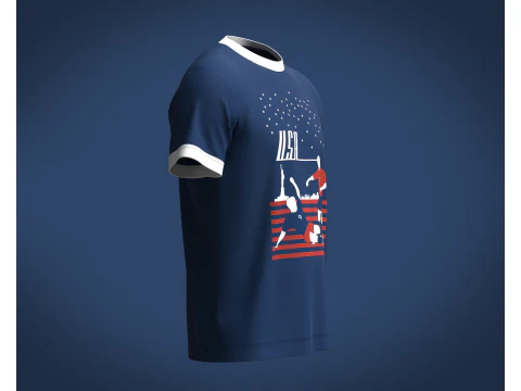 T-Shirt - USA 3D Model