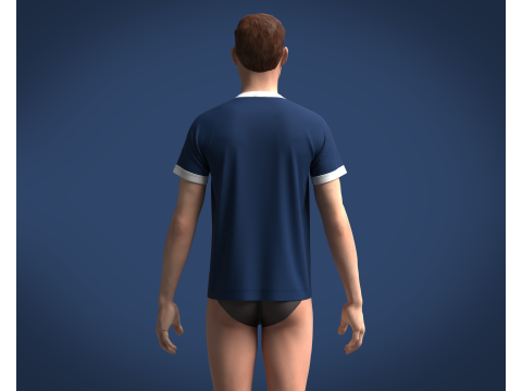 T-Shirt - USA Modello 3D