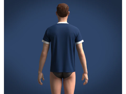 T-Shirt - USA 3D Model