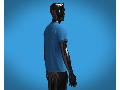 T-Shirt THE BEST Modello 3D